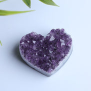 Wholesale Natural Amethyst Cluster Heart-Shaped Specimen