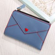 Heart-Shaped PU Card Bag for Women