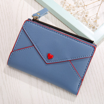 Heart-Shaped PU Card Bag for Women
