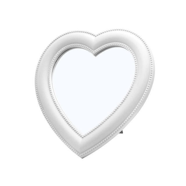 Heart-Shaped Wall-Mounted Tabletop Decorative Mirror