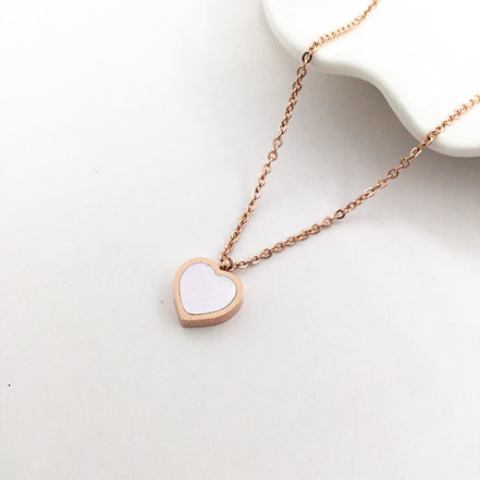 Heart Necklace - Collier for Clavicle