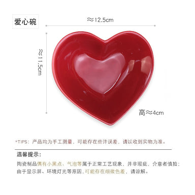 Heart-shaped bowls