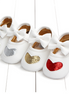 Heart-Shaped Four-Color Baby Princess Shoes for Infants