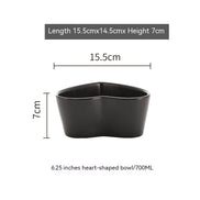 Nordic Heart-Shaped Irregular Salad Bowl