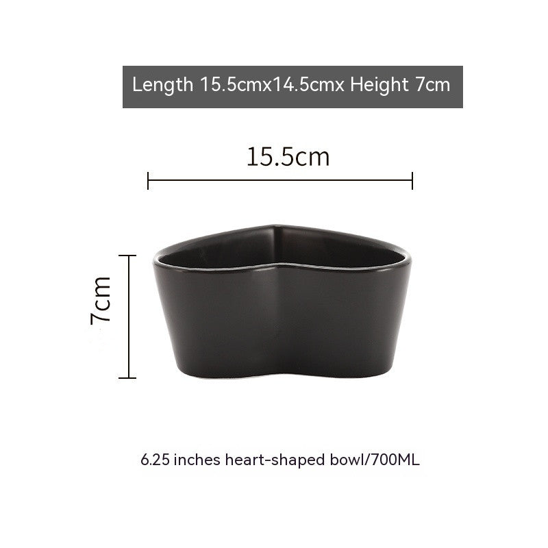 Nordic Heart-Shaped Irregular Salad Bowl
