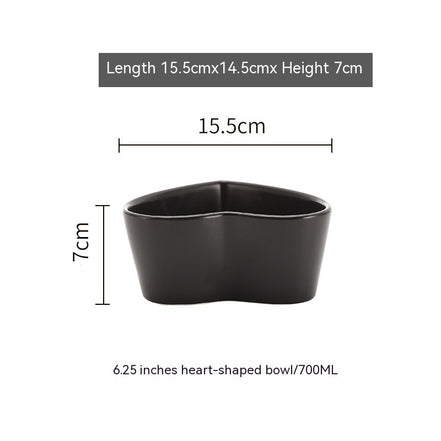 Nordic Heart-Shaped Irregular Salad Bowl