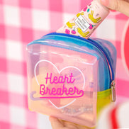 Translucent Jelly Bag - Cute Heart Storage Pouch