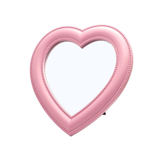 Heart-Shaped Wall-Mounted Tabletop Decorative Mirror
