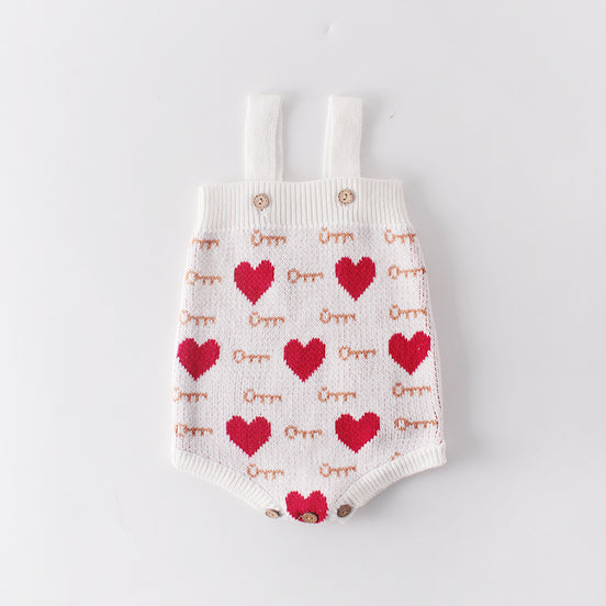 Heart Outfit Set for Baby Girls 0-2 Years (2 Pieces)