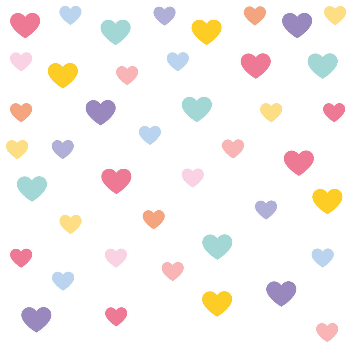 Creative Heart Wall Stickers Self Adhesive Home Decor