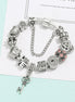 Crown Heart Shaped Beaded Bracelet
