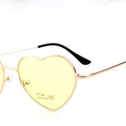 Heart-Shaped Pink Sunglasses