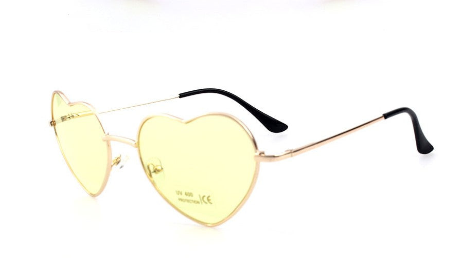 Heart-Shaped Pink Sunglasses