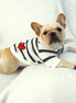 Striped Heart Sweater for Dogs - Spring/Summer Wear