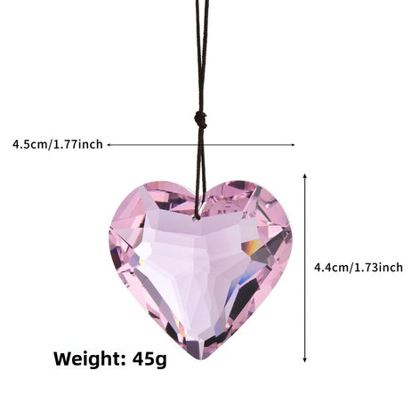Crystal Heart Bead Pendant
