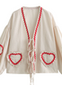 EVA HJERTE Blouse with Heart Pattern (One Piece)
