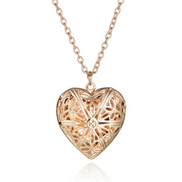 Openwork Heart Necklace - Heart Pendant Jewelry