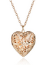 Openwork Heart Necklace - Heart Pendant Jewelry