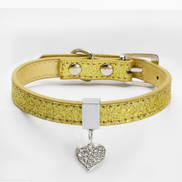 Wholesale Pet Supplies - Pink Heart Pendant Dog Collar
