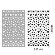 2pcs Black White 3D Love Heart Nail Art Stickers Set