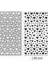 2pcs Black White 3D Love Heart Nail Art Stickers Set