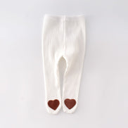 Cute Heart-Shaped Cotton Baby Leggings for All Seasons