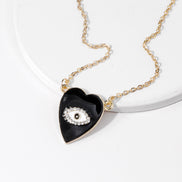 Heart-Shaped Diamond Necklace for Women