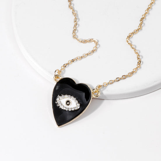 Heart-Shaped Diamond Necklace for Women