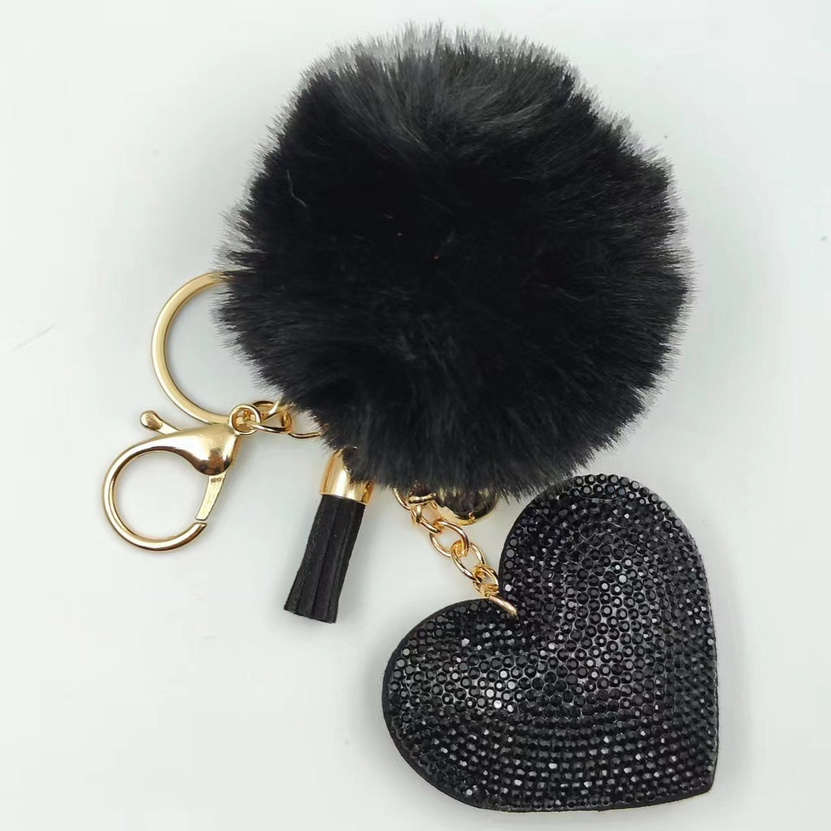 Heart-shaped keycha, bags, pendants, hairball accessories, car pendants