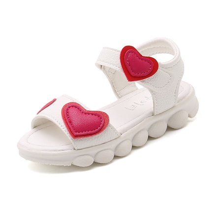 Children's Heart Design Open-Toe Velcro Sandals