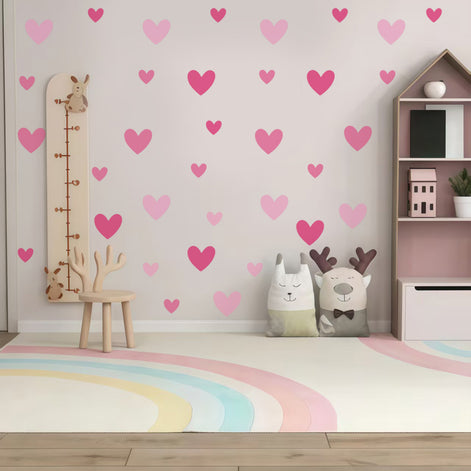 Creative Heart Wall Stickers Self Adhesive Home Decor