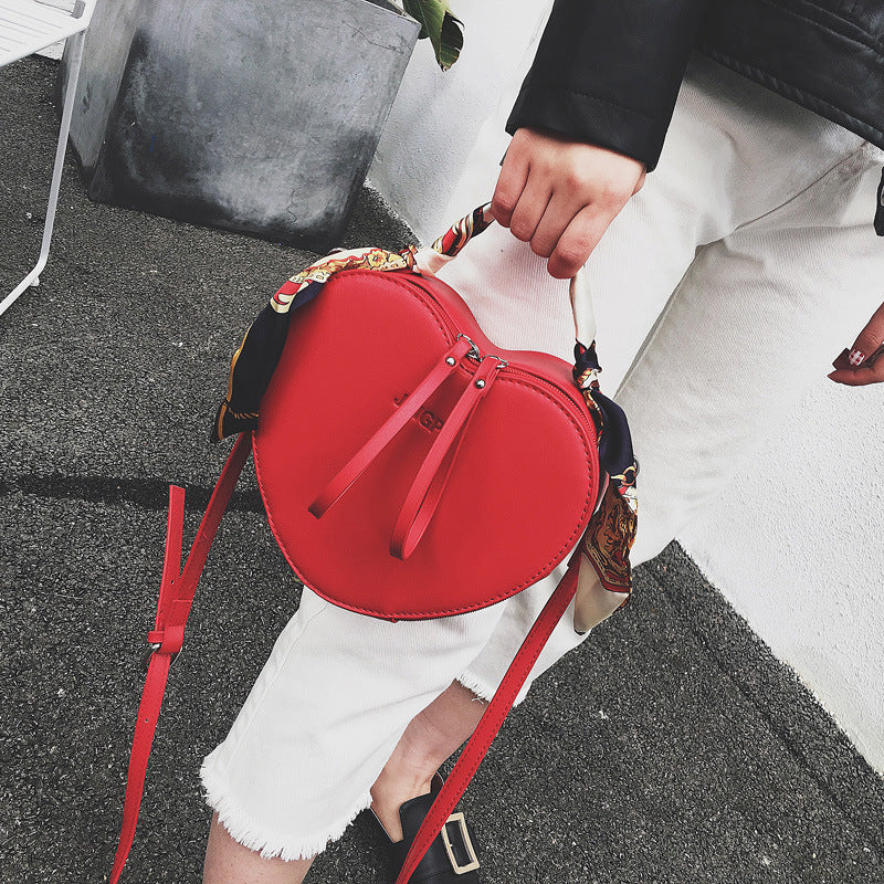 Heart-Shaped Shoulder and Crossbody Bag