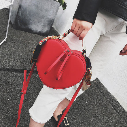 Heart-Shaped Shoulder and Crossbody Bag