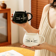 Cute cat ceramic mug