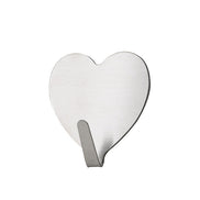 Pink Heart Sticky Hook - Stainless Steel Room Decor
