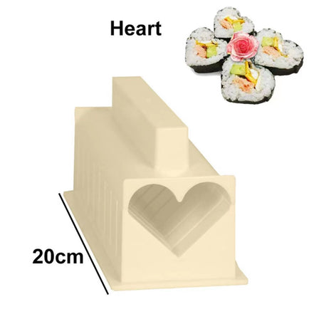 DIY Round Heart-Shaped Sushi Mold Tool Set