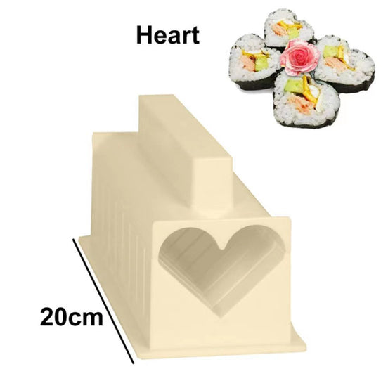 DIY Round Heart-Shaped Sushi Mold Tool Set