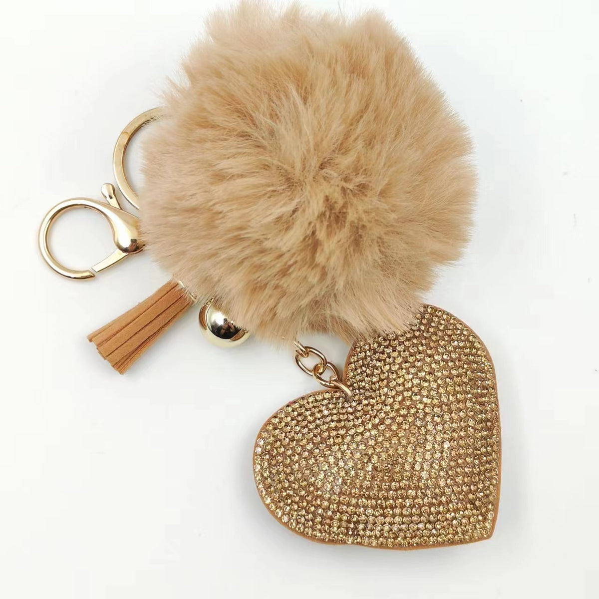 Heart-shaped keycha, bags, pendants, hairball accessories, car pendants