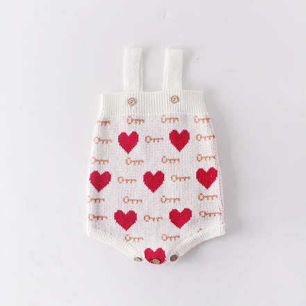 Heart Outfit Set for Baby Girls 0-2 Years (2 Pieces)