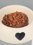 Plastic Heart-Shaped Pet Bowl for Cats and Dogs