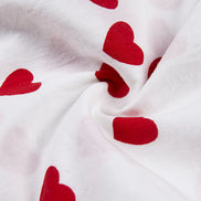 Summer Women's Heart Print Off-Shoulder Dress