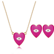 Heart-Shaped Diamond Necklace for Women