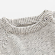 Baby Knitted Romper with Heart Design for Infants