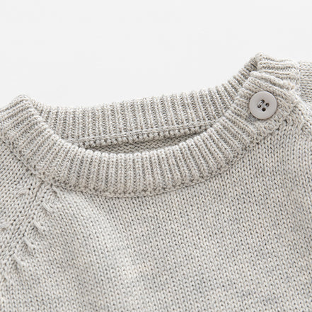 Baby Knitted Romper with Heart Design for Infants