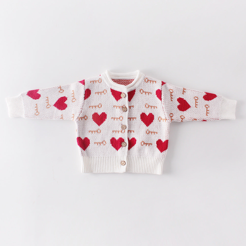 Heart Outfit Set for Baby Girls 0-2 Years (2 Pieces)