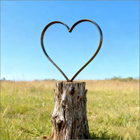 Rusty metal heart