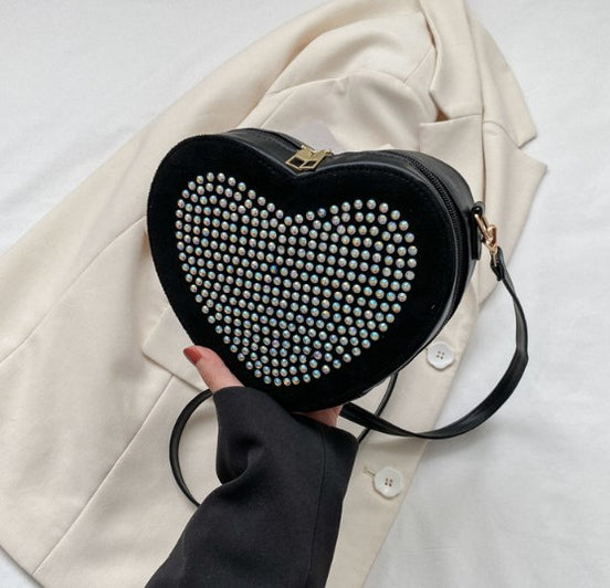 Heart-Shaped Shoulder Bag for Women
