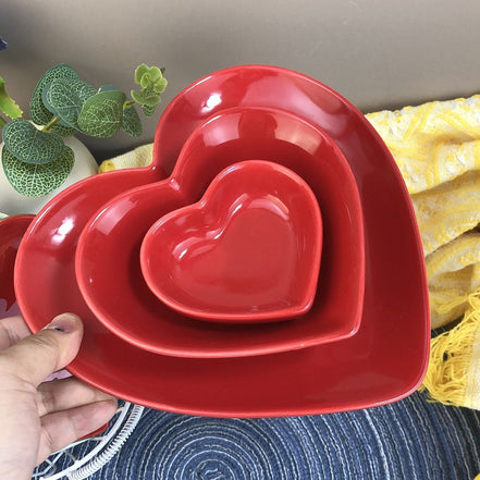 Heart-shaped bowls
