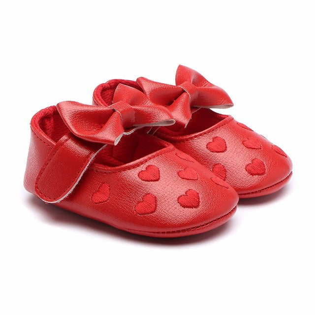 Newborn Soft Bottom Heart Shape Baby Girl Shoes