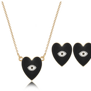 Heart-Shaped Diamond Necklace for Women
